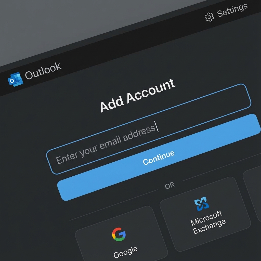 Outlook Hesap Ekleme